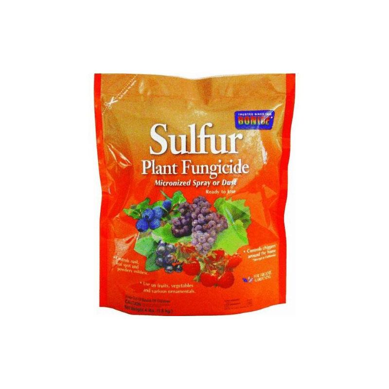 BONIDE SULFUR PLANT FUNGICIDE micronized spray or dust 4 lbs.