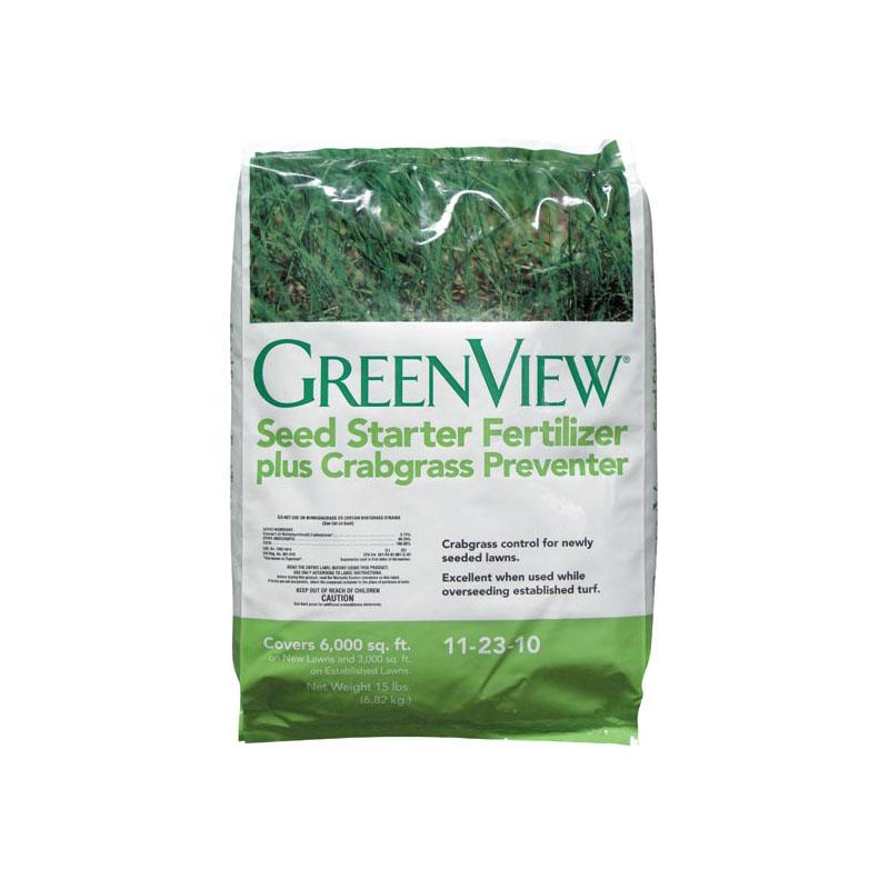 Greenview Seed Starter Fertilizer plus Crabgrass Preventer 15lbs 11-23-10