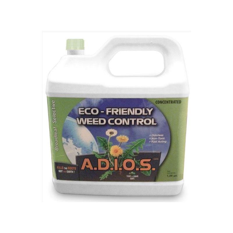 A.D.I.O.S. Eco-Friendly Weed Control, 1.14 Gallon, Concentrated