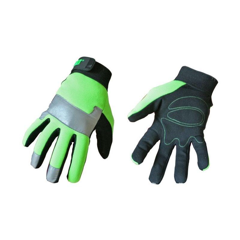 CAT CAT012214L Large High-Visibility Padded Palm Utility Glove